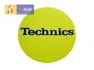 Slipmats Technics Logo Neongelb Doppelpack