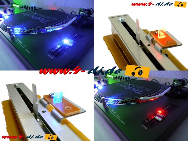 Technics 1210 MK2 Pitch Fader Twin Color Unit (blue & red) - Click Image to Close