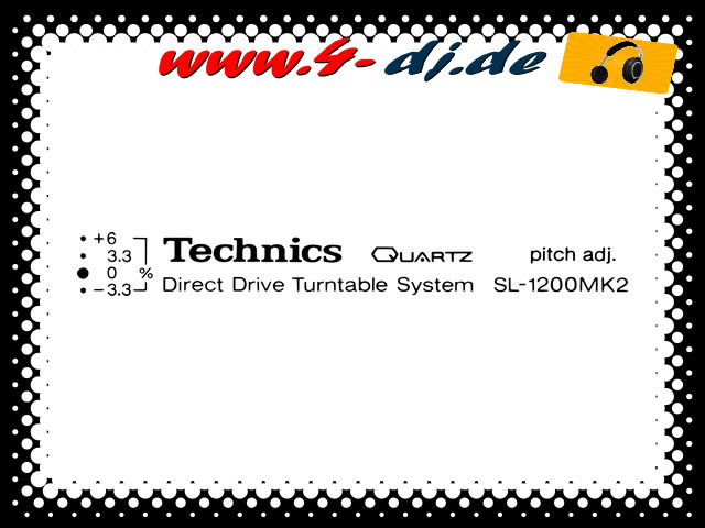4-dj Label Repair Set Technics SL1200MK2 (kein Aufkleber!) - Click Image to Close
