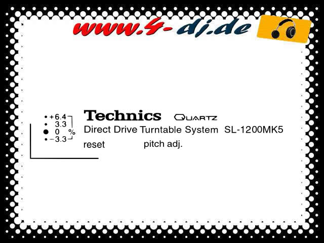 4-dj Label Repair Set Technics SL1200MK5 (kein Aufkleber!) - Click Image to Close