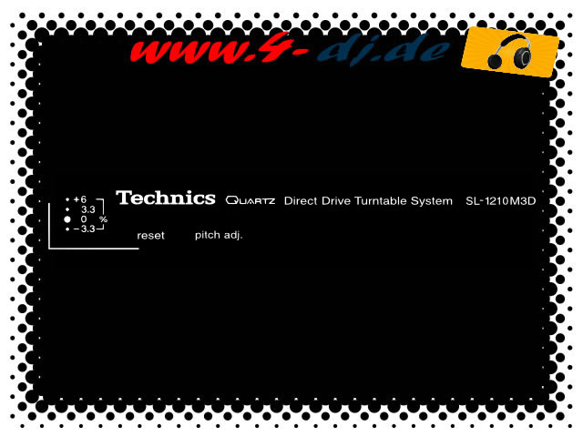 4-dj Label Repair Set Technics SL1210M3D (kein Aufkleber!) - Click Image to Close