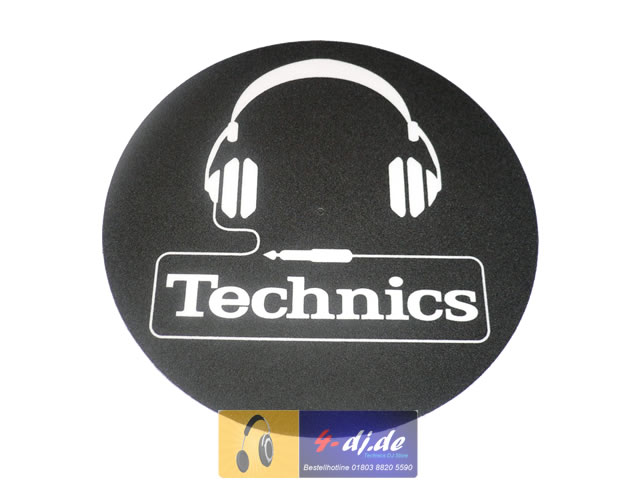 Slipmats Technics Kopfhörer Logo Doppelpack - Click Image to Close