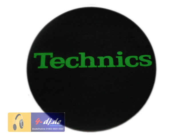 Slipmats Technics Logo grün Doppelpack - Click Image to Close