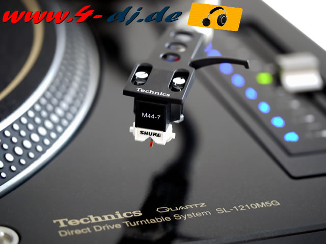 Technics MK2 Headshell + Shure M44-7 H System - Click Image to Close